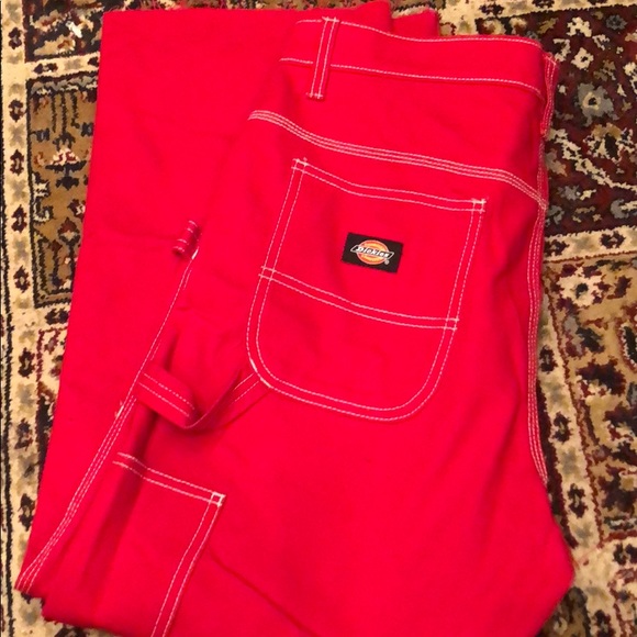 red dickies pants womens